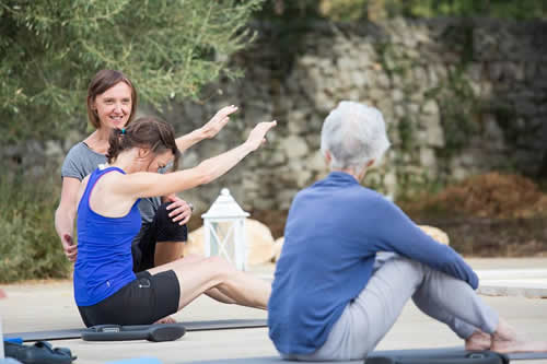 Pilates retreat class