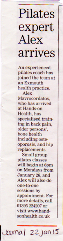 press cutting - Alex joins HoH